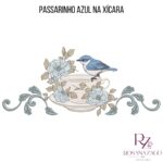 PASSARINHO AZUL NA XÍCARA - Imagem 3