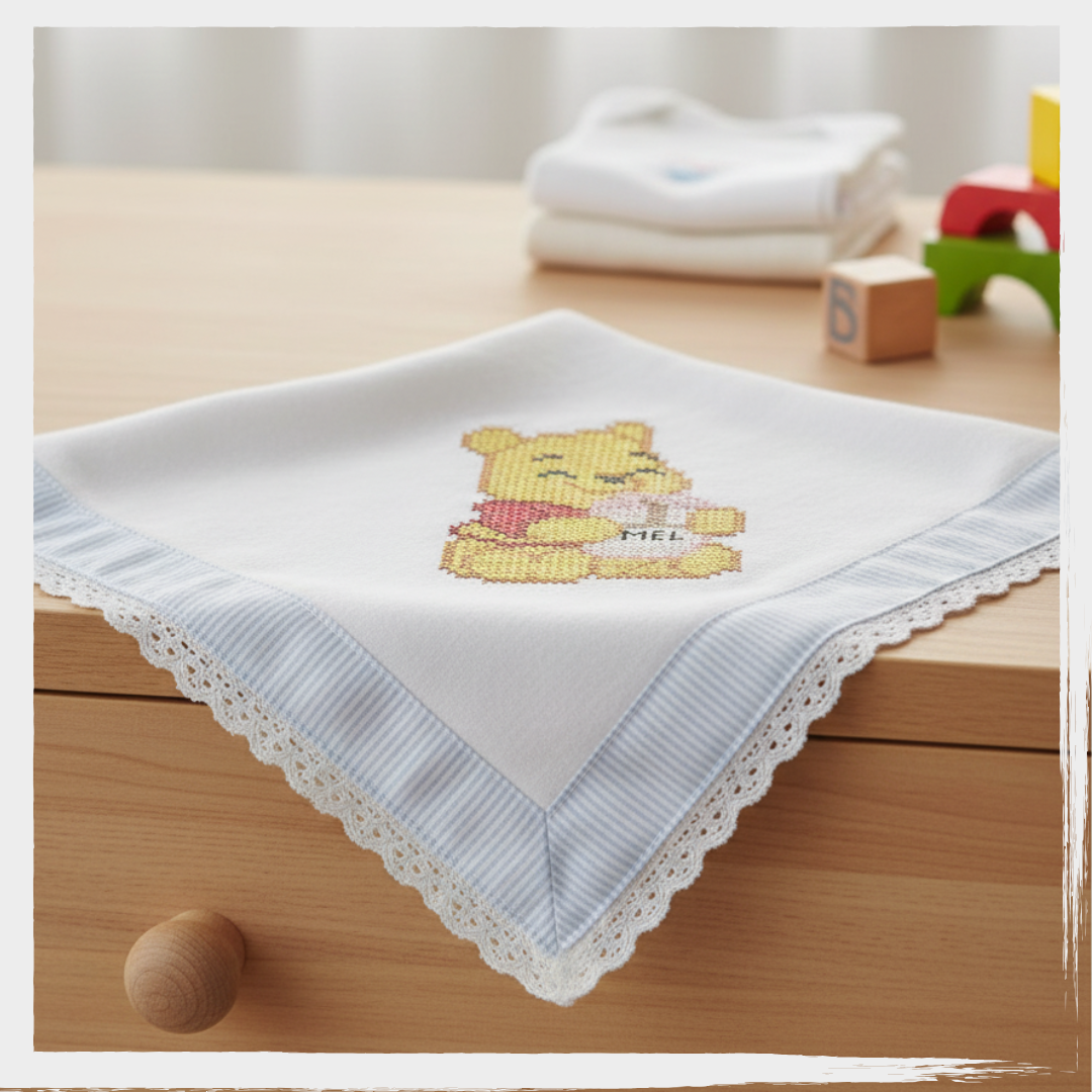 URSINHO POOH PONTO CRUZ bazar (7) Ursinho Tigrinho Leitão Ponto Cruz - Imagem 8