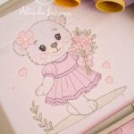 Matriz de bordado ursinha branca 3 - avulsa