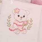 Matriz de bordado ursinha branca 1 - Avulsa