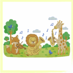 Matriz Animais Floresta Tocando