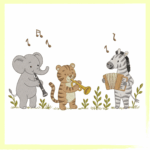 Matriz Animais Tocando - Imagem 2