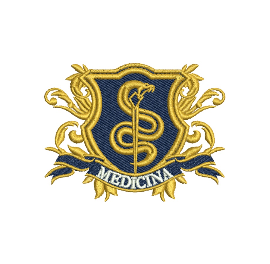 brasao medi Matriz de Bordado Brasão Medicina - Programa de Bordado - Imagem 1