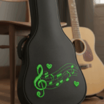 Matriz de Bordado Nota Musical Clave Coração - Imagem 3