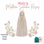Matriz Moldura Santinha Rosas - Imagem 3