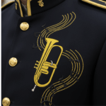 Matriz Bordado Trompete com Notas Musicais - Image 2
