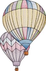 Matriz de bordado coleçao Balões de ar quente - Imagem 2
