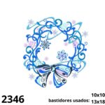 Matriz de bordado arabescos de natal 03