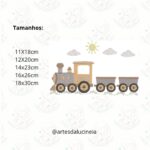 Matrizes de Bordado Coleção Urso Locomotiva - Image 9