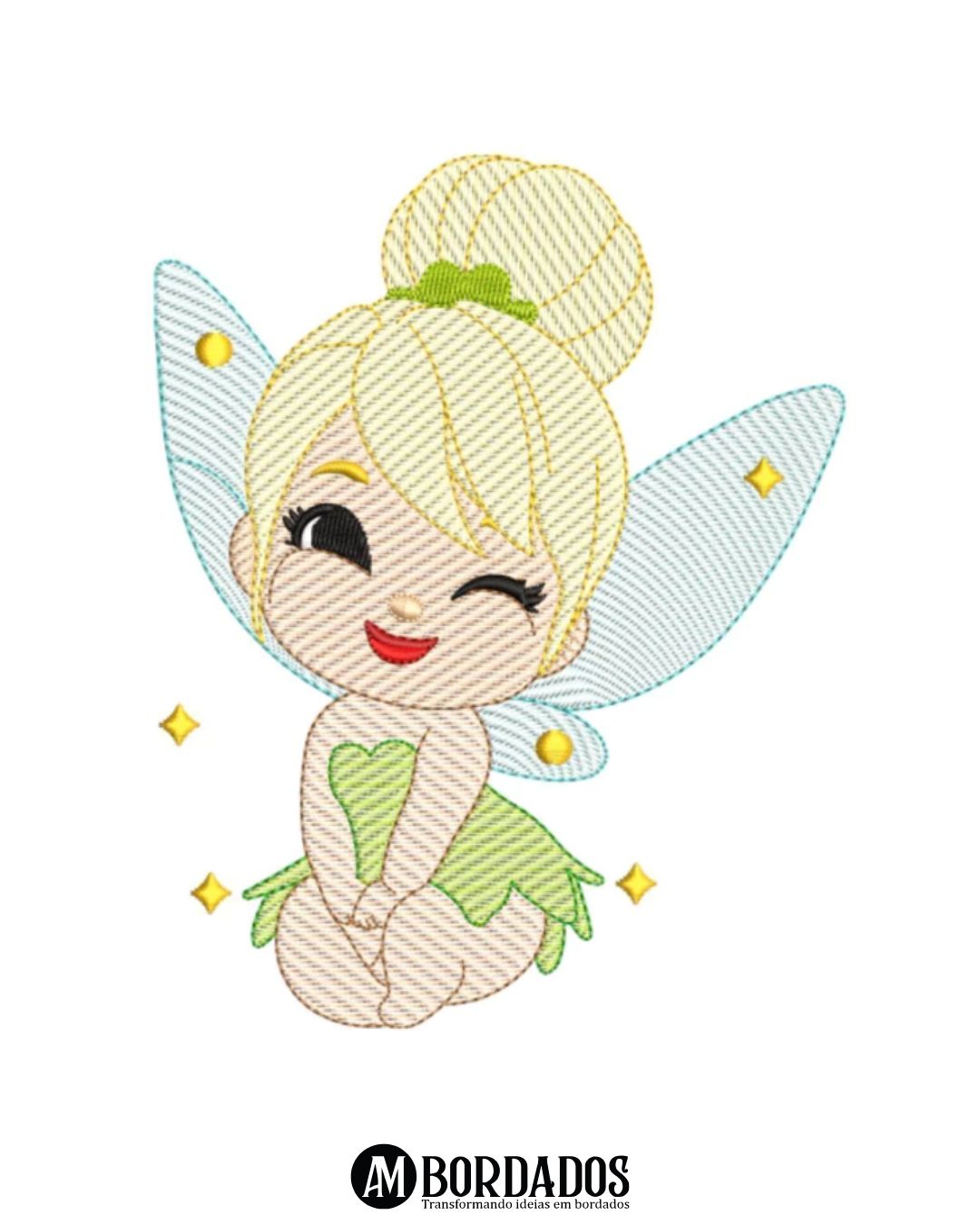 4 Matriz de Bordado Fada Sininho - Image 1