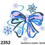 Matriz de bordado arabescos de natal 04