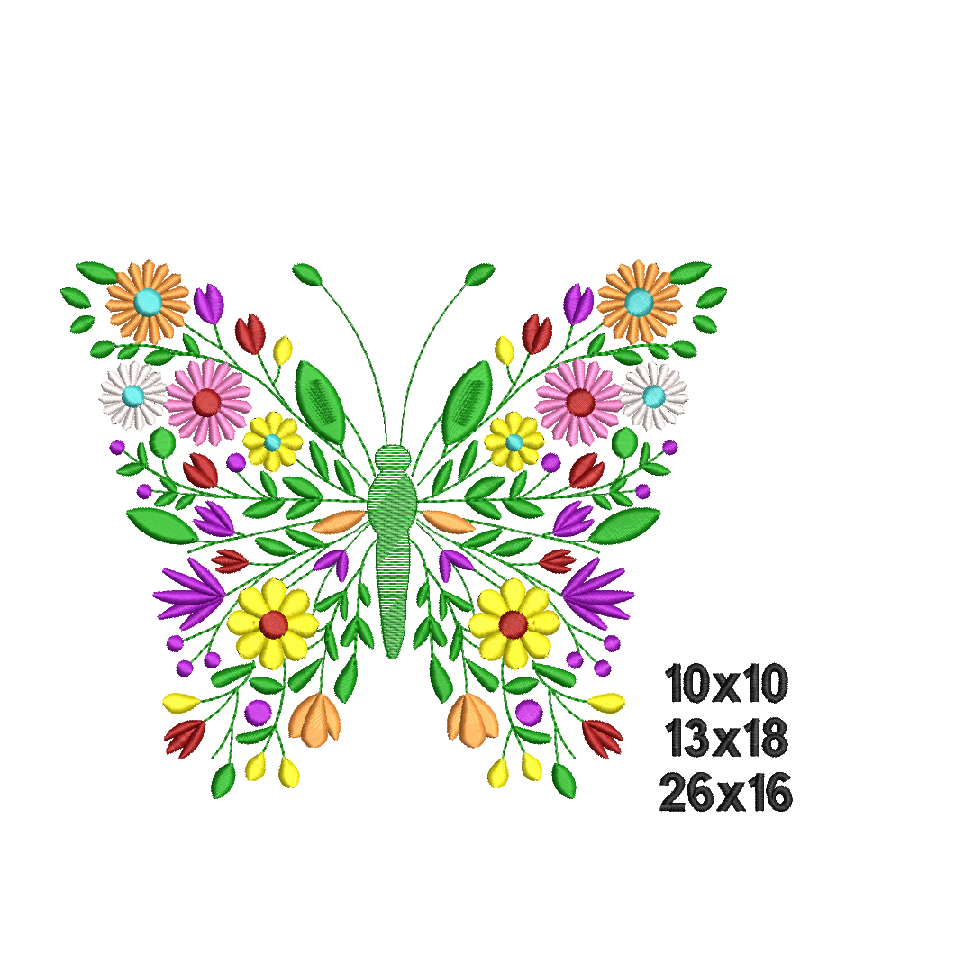 BORBOLETA-FLORAL Matriz Borboleta Floral - Imagem 1