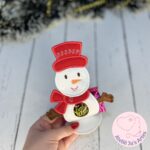 [Projeto na Bordadeira] Porta Bombom Boneco de Neve - Natal