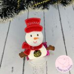 [Projeto na Bordadeira] Porta Bombom Boneco de Neve - Natal - Image 2