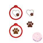 [Projeto na Bordadeira] Chaveiro Patinhas - Imagem 2