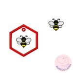 [Projeto na Bordadeira] Chaveiro Abelhinha - Imagem 3