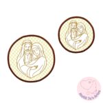 [Matrizes de Bordado] TAG Sagrada Família em Trapunto - Imagem 4