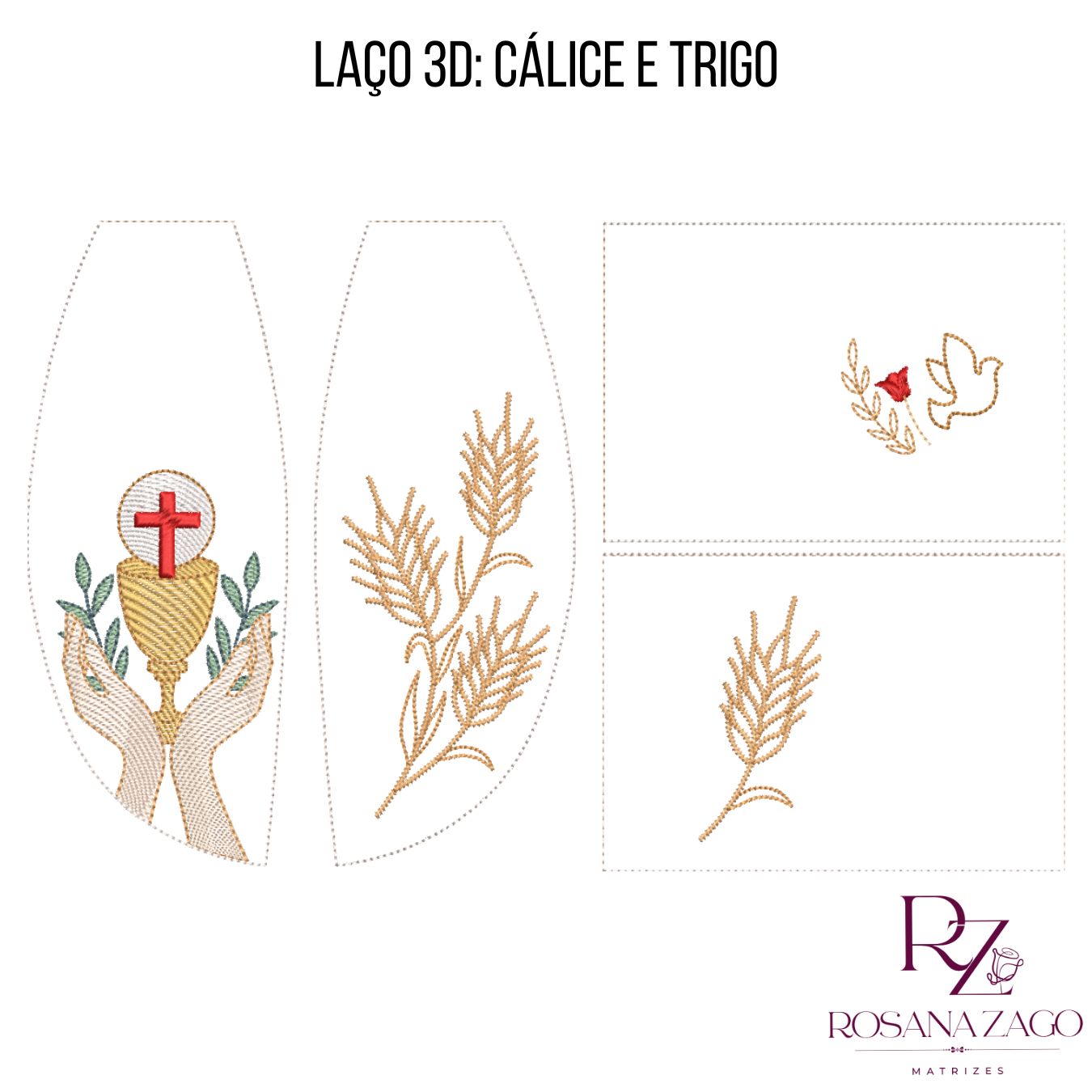 LAÇO 3D CÁLICE E TRIGO LAÇO 3D: CÁLICE E TRIGO - Image 1