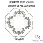 MESA POSTA: SOUSPLAT, CANTO GUARDANAPO e PORTA GUARDANAPO - Imagem 2