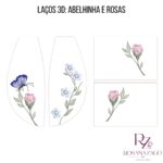 LAÇOS 3D: ABELHINHA e ROSAS - Imagem 2