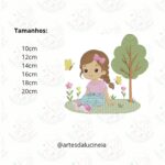 Matrizes de Bordado Trio Menina no Jardim - Image 6