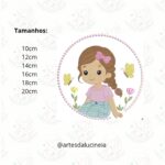 Matrizes de Bordado Trio Menina no Jardim - Image 8