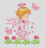 Matriz de Bordado Digital Anjo 2 - Image 4