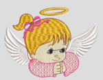 Matriz de Bordado Anjo Menina - Imagem 3