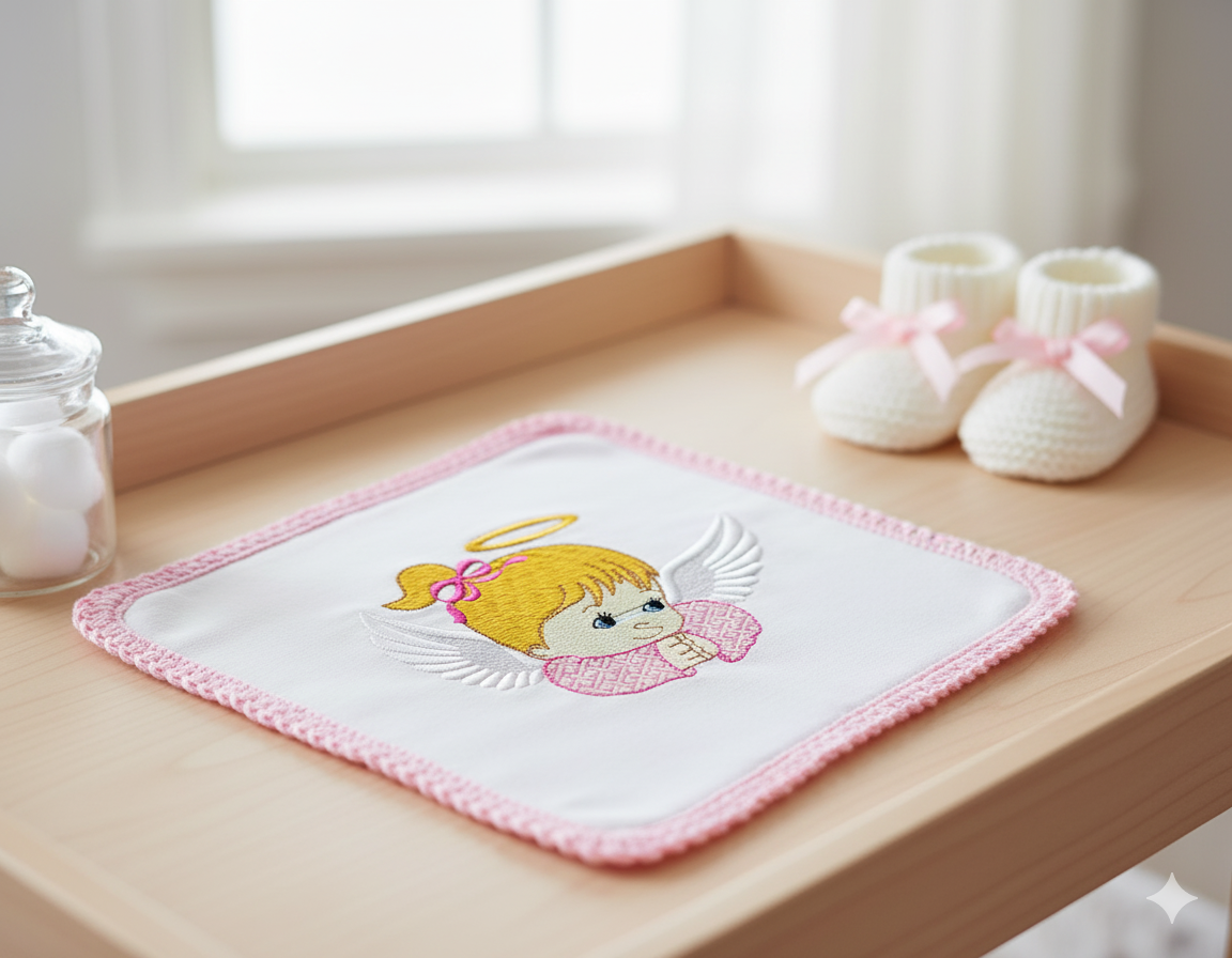 MATRIZ BORDADO ANJO MENINA (2) Matriz de Bordado Anjo Menina - Imagem 1