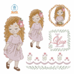 Coleção de Matrizes - Menina com Flores