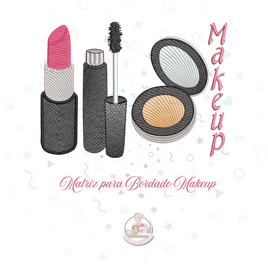 Matriz para Bordado Makeup (1) Matriz para Bordado Trio Makeup - Imagem 1