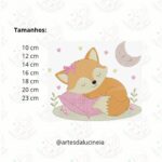 Matriz de bordado raposa ela dormindo 1 - avulsa - Image 2