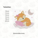 Matriz de bordado raposa ela dormindo 2- avulsa - Image 2