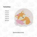 Matriz de bordado raposa ela dormindo 3 - avulsa - Image 2