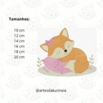 Matriz de bordado raposa ela dormindo 4 e 5 - Image 3