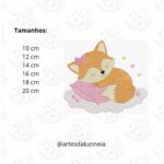 Matriz de bordado raposa ela dormindo 4 e 5 - Image 2