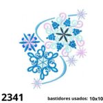 Matriz de bordado arabescos de natal 01