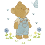 Matrizes de Bordado - Ursinha e Ursinho - Image 2