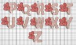 Matriz de Bordado Alfabeto Bexiga coração - Imagem 2