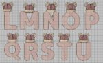 Matriz de Bordado Alfabeto Touca - Imagem 2