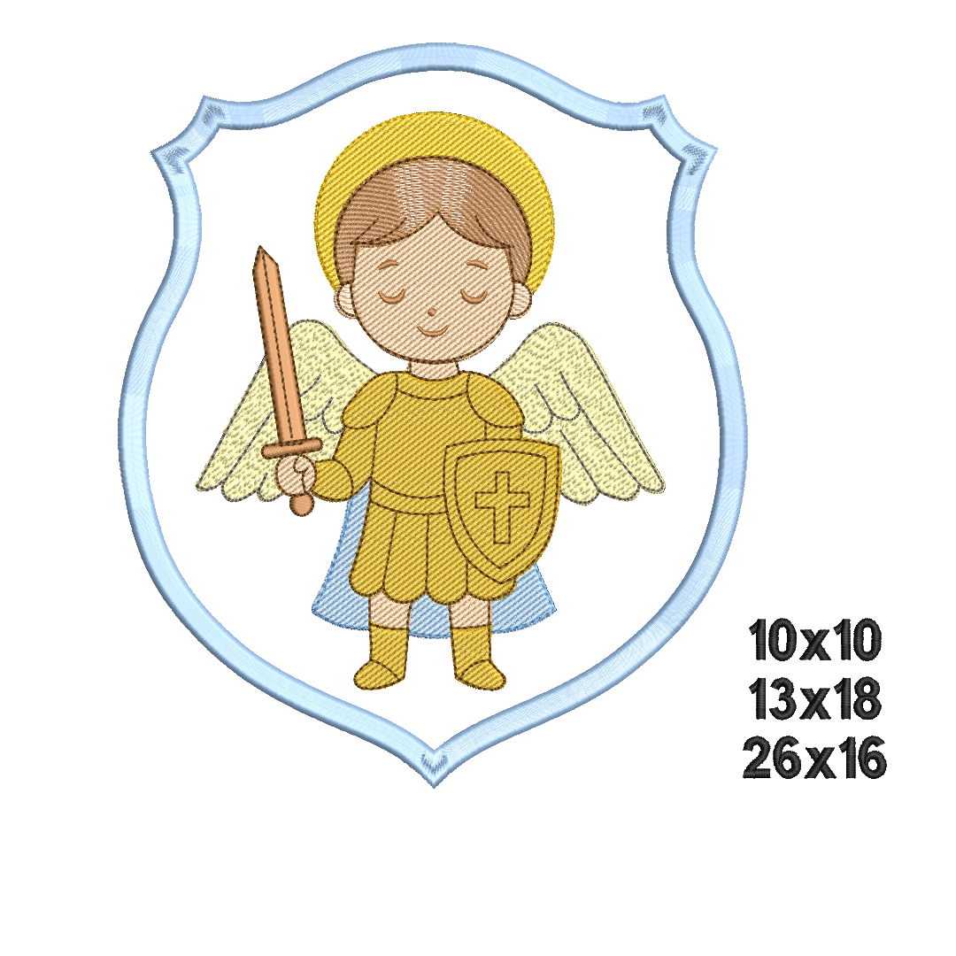 anjo-guarda Matriz Bordado Brasão Anjo da Guarda - Imagem 1
