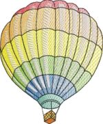 Matriz de bordado coleçao Balões de ar quente - Imagem 7