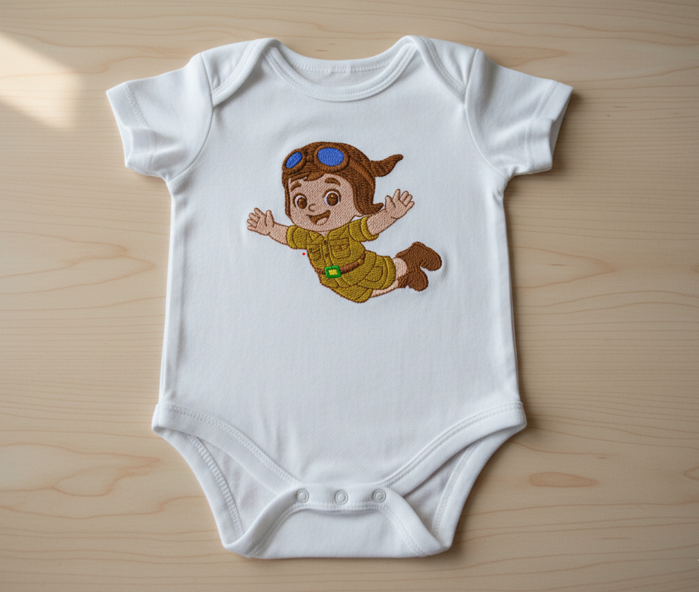 boddy bordado aviador MENINO AVIADOR 1 - Imagem 1