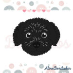 Matriz de Bordado Cachorrinho Preto