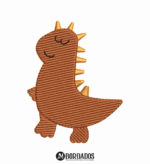 Coleção de Matrizes de Bordado Dinossauro Feliz - Imagem 2