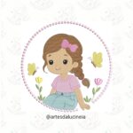 Matrizes de Bordado Menina no Jardim 3- Avulsa - Imagem 3