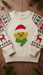 Matriz de Bordado Cachorro Golden Retriever Natal - Imagem 2