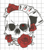 Matriz Trio Caveira Rosa