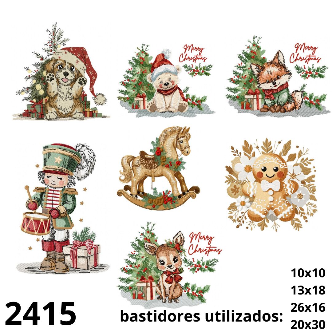 2415 Matriz de bordado Combo Natalino - Imagem 1