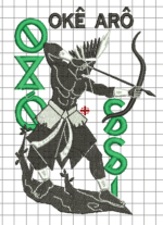 Matriz de Bordado Umbanda Oxossi